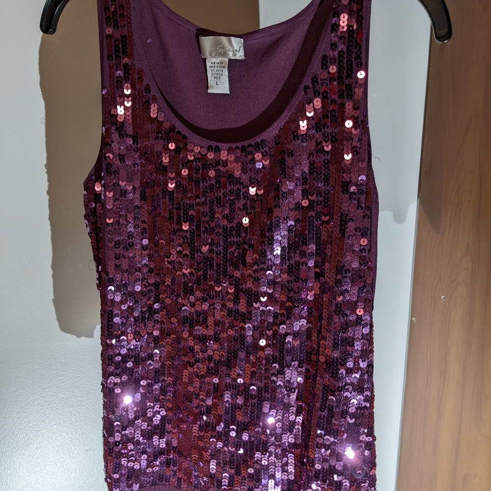 Sequin Tank Top